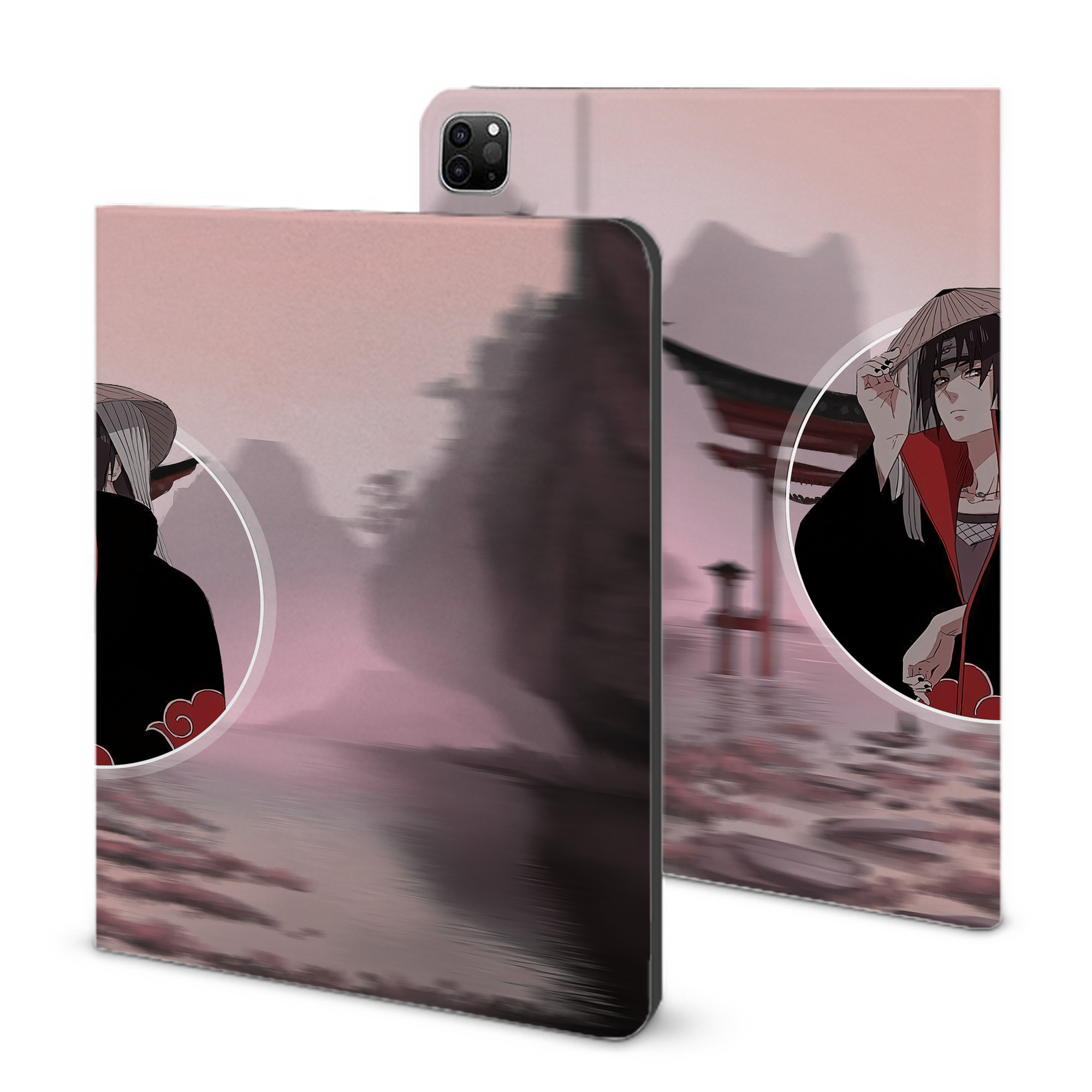 （画像用） NARUTO -ナルト- NARUTO -ナルト- 疾風伝 IPad ケース ブック型 PUレザー TPU 耐衝撃 軽量 薄型 ペン収納なし 全面保護 IPad 各モデル対応